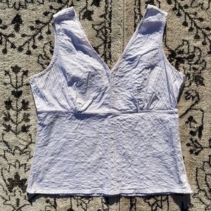 White V-neck Tank⚡️